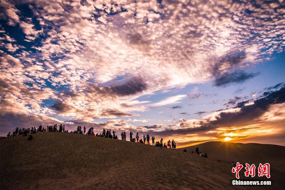 Beautiful autumn scenery in Dunhuang