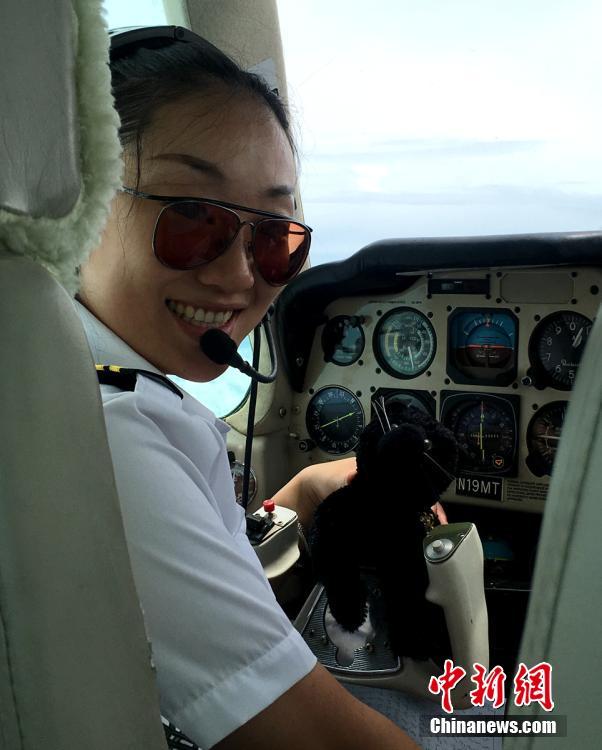 Chinese woman completes first half of flight around world, makes stop in home province