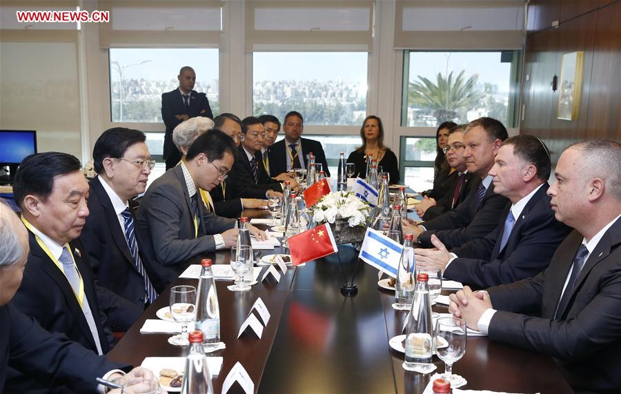 Chinese, Israeli leaders pledge to further strengthen bilateral cooperation