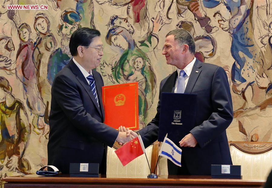 Chinese, Israeli leaders pledge to further strengthen bilateral cooperation