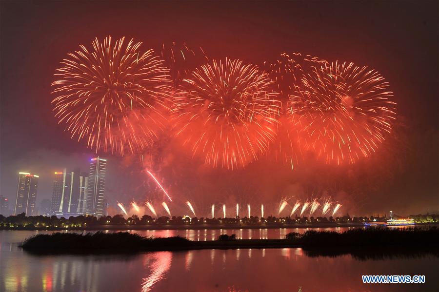 CHINA-CHANGSHA-NATIONAL DAY-FIREWORKS (CN) 