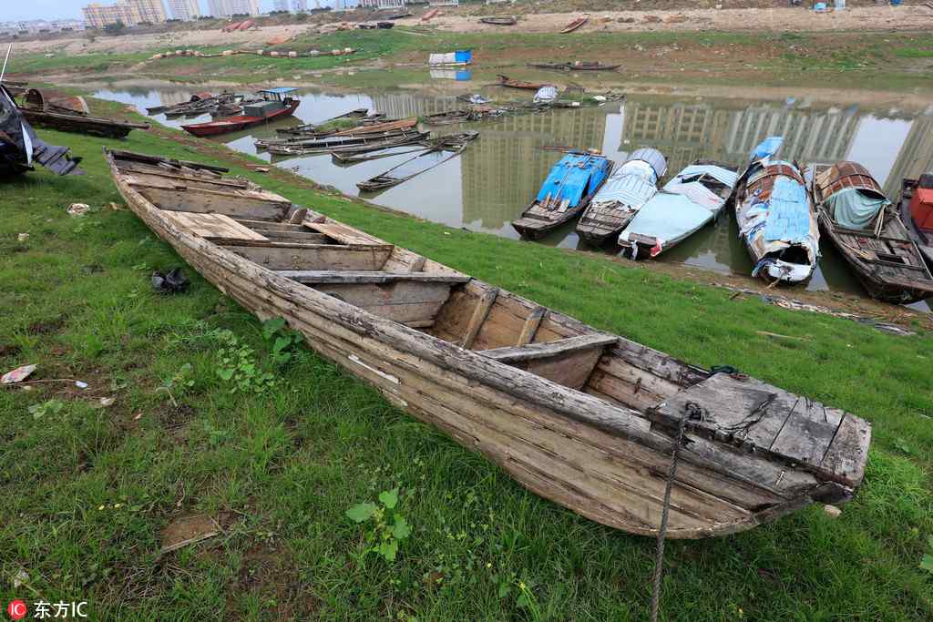 1,000-year-old stone island emerges in Poyang Lake after water level decreases