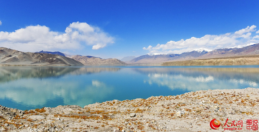 Scenery of Baisha Lake on Pamirs Plateau