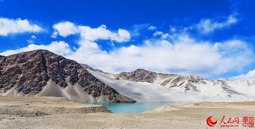 Scenery of Baisha Lake on Pamirs Plateau