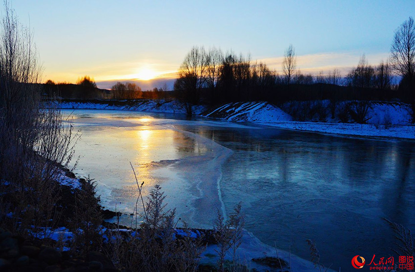 Morning frost in northeastern China