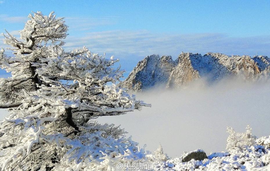 Magnificent snowscape in Malun grassland