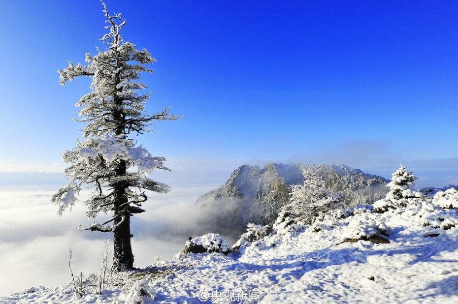 Magnificent snowscape in Malun grassland