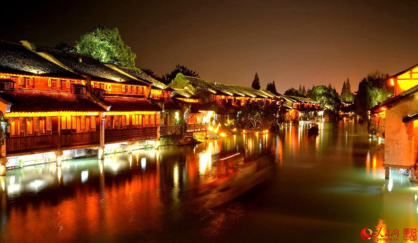 Idyllic scenery of Wuzhen 'water town'