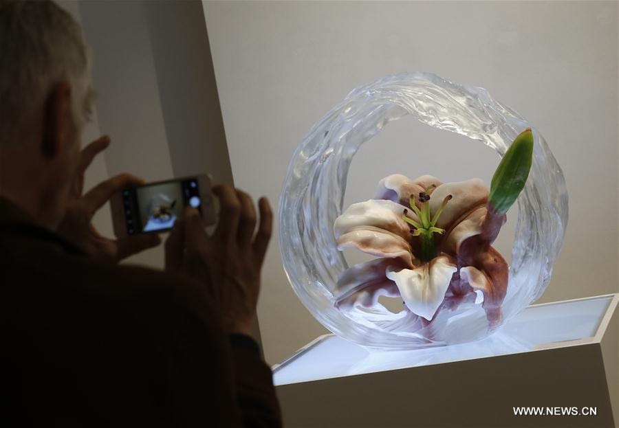 Chinese glass art exhibition held in Brussels