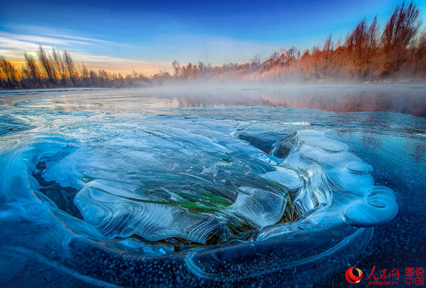 Winter scenery of Duobukur River