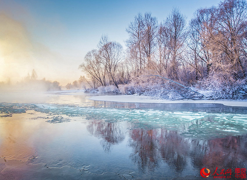 Winter scenery of Duobukur River