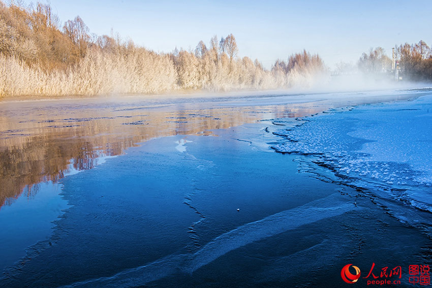 Winter scenery of Duobukur River