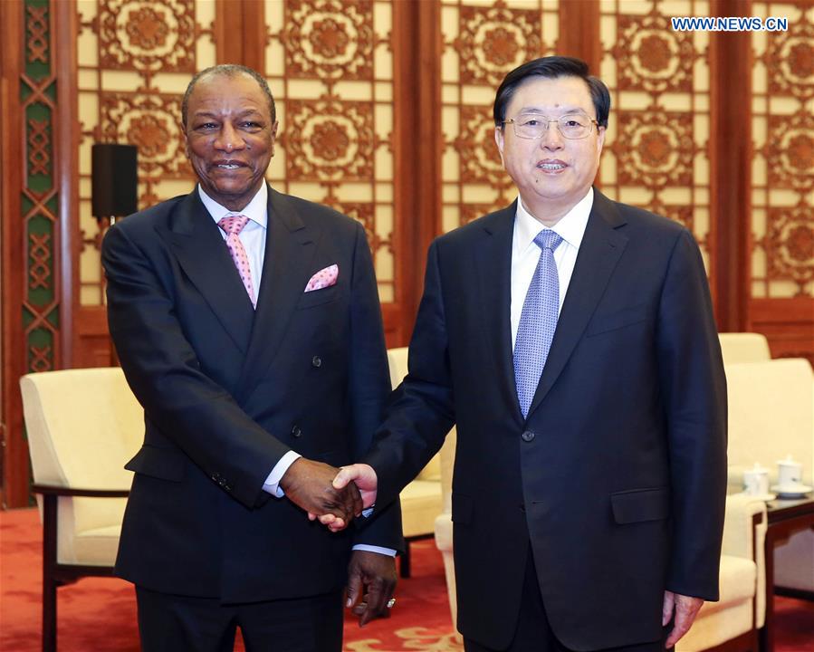 Top legislator meets with president of Guinea