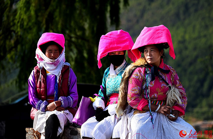 Scenery of Lugu Lake in southwestern China