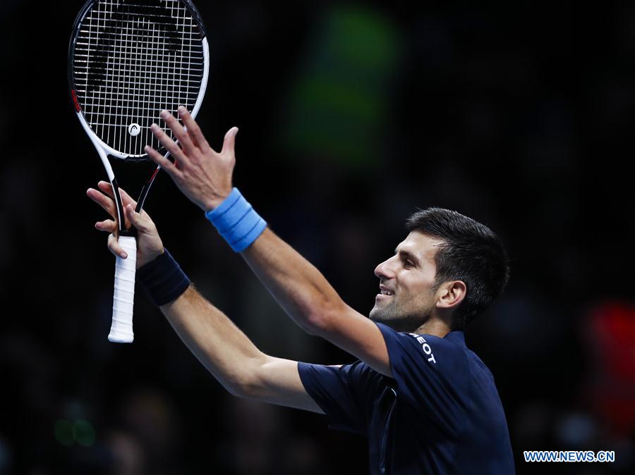 (SP)BRITAIN-LONDON-TENNIS-ATP FINAL-DJOKOVIC VS GOFFIN