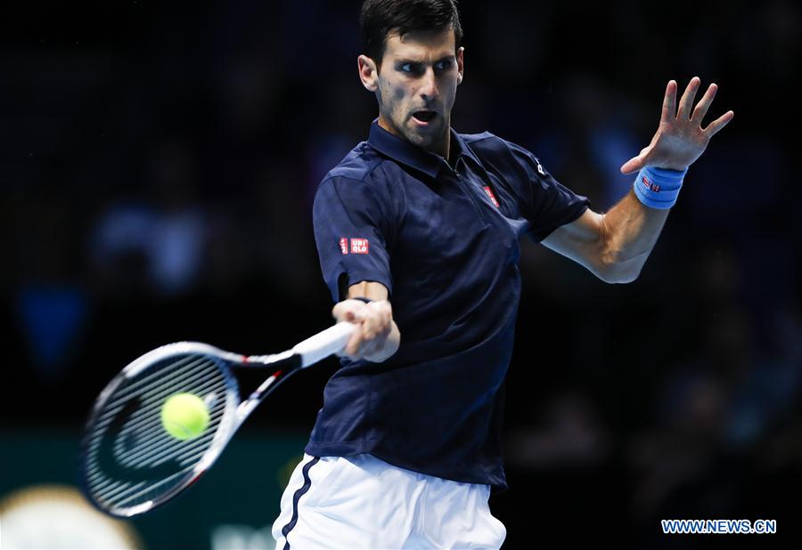 (SP)BRITAIN-LONDON-TENNIS-ATP FINAL-DJOKOVIC VS GOFFIN