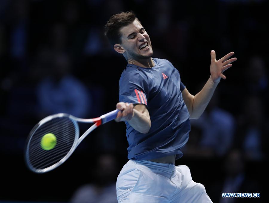 (SP)BRITAIN-LONDON-TENNIS-ATP FINAL-THIEM VS RAONIC