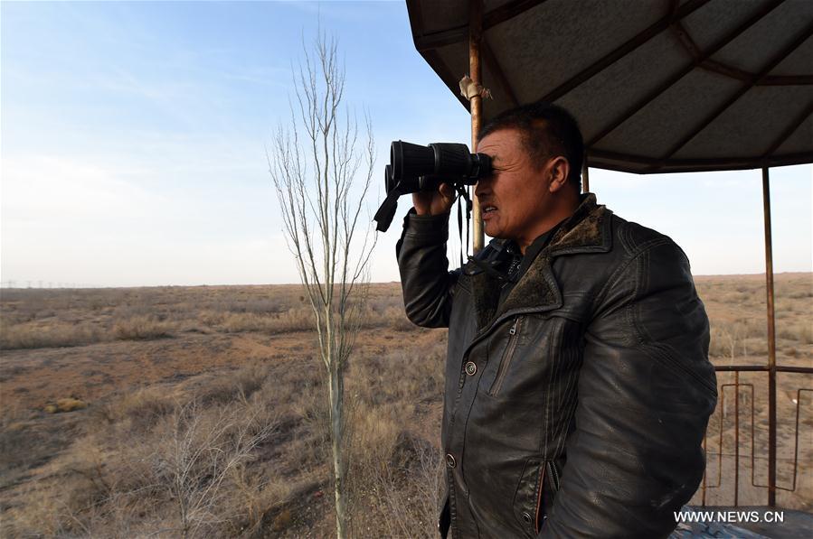 CHINA-GANSU-BATTLE AGAINST DESERTIFICATION (CN)