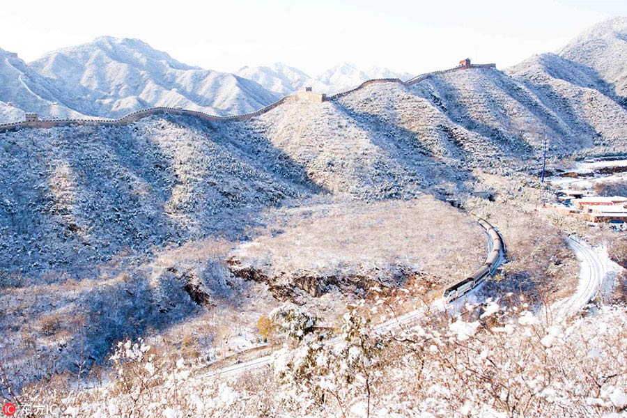 Snowy landscapes offer picture perfect train travel