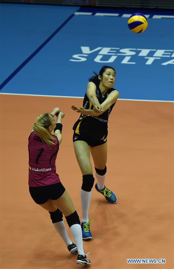 (SP)TURKEY-ISTANBUL-VOLLEYBALL-TURKISH WOMEN LEAGUE-FENERBAHCE VS VAKIFBANK 