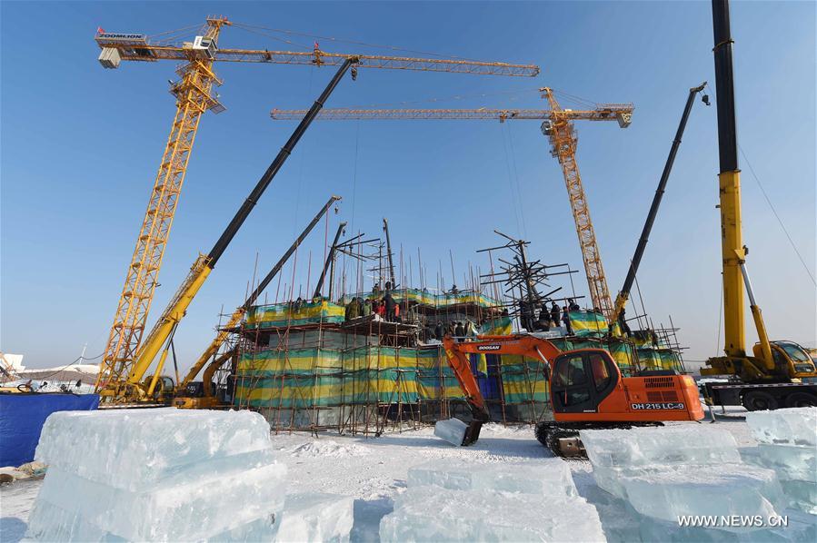 The Harbin 2017 Ice-Snow World would be open for trial operation later this month.