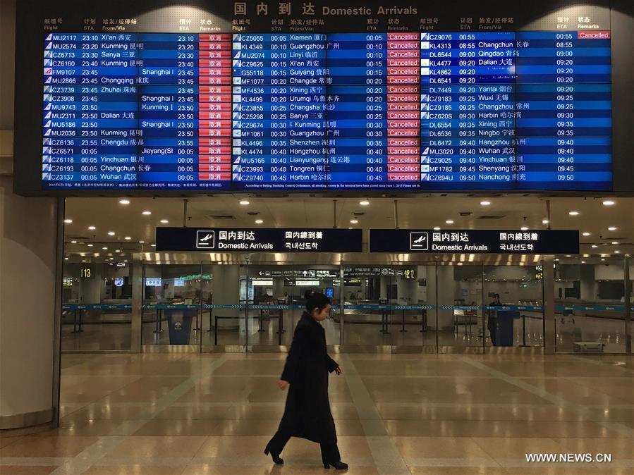 CHINA-BEIJING-SMOG-FLIGHTS-CANCELLATIONS (CN)