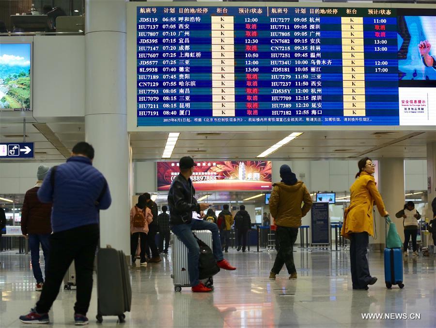 CHINA-BEIJING-SMOG-FLIGHTS-CANCELLATIONS (CN)