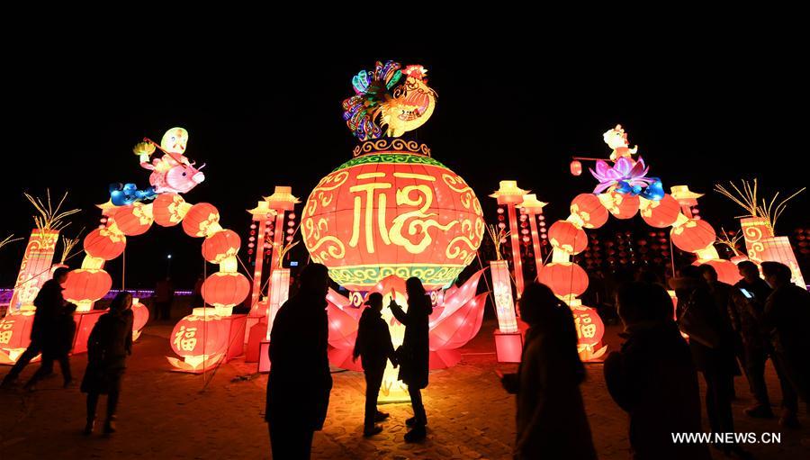 Lantern fair held at underground cave dwellings in China's Henan