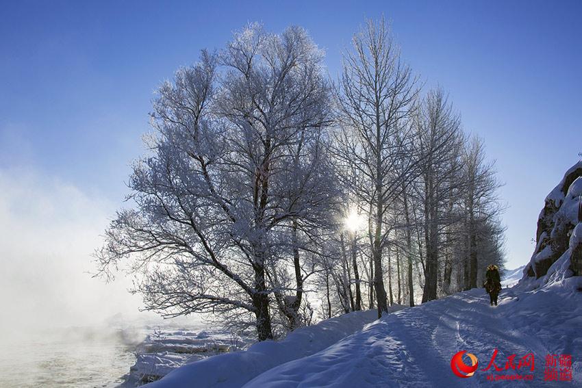 Picturesque winter scenery in Xinjiang