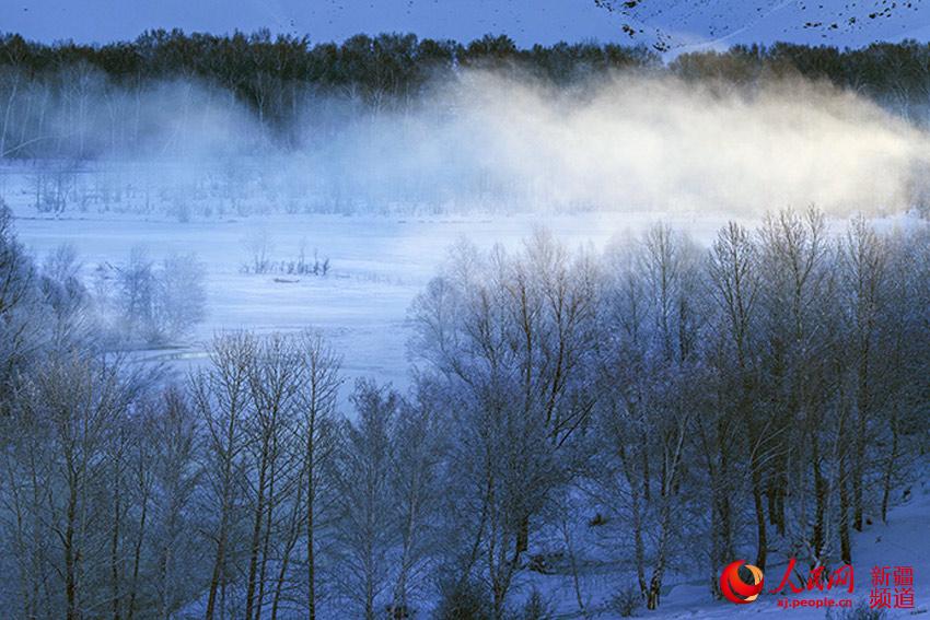 Picturesque winter scenery in Xinjiang