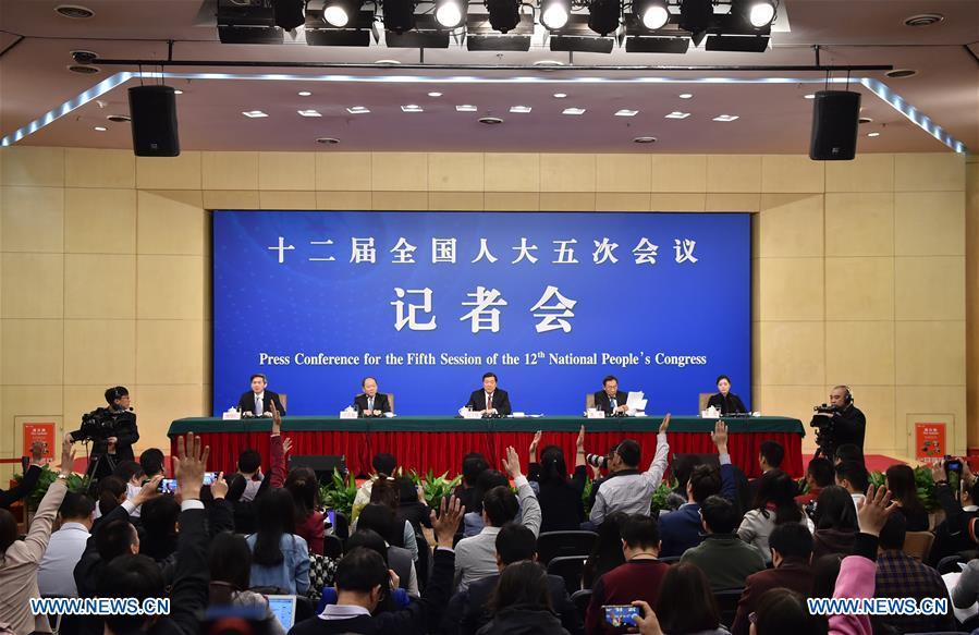 NDRC holds press conference for 5th session of 12th NPC on China's economy