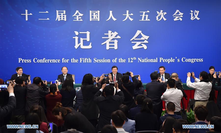 NDRC holds press conference for 5th session of 12th NPC on China's economy