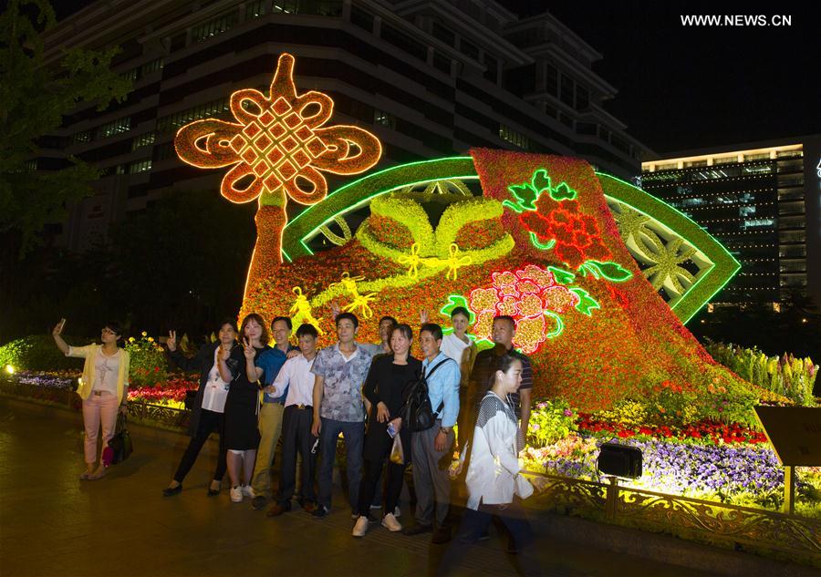 Landscape lighting illuminates Beijing to greet Belt and Road Forum