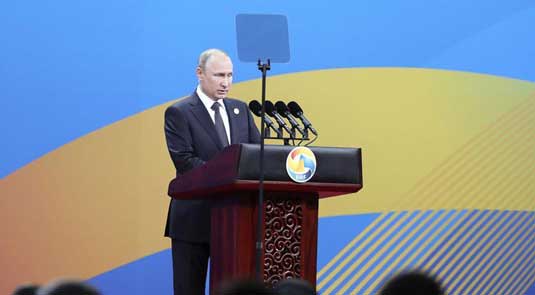 Putin hails Belt & Road Initiative, calling for Eurasia integration