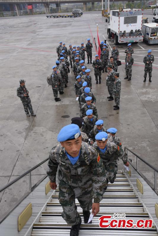 200 Chinese peacekeepers set off for Lebanon mission