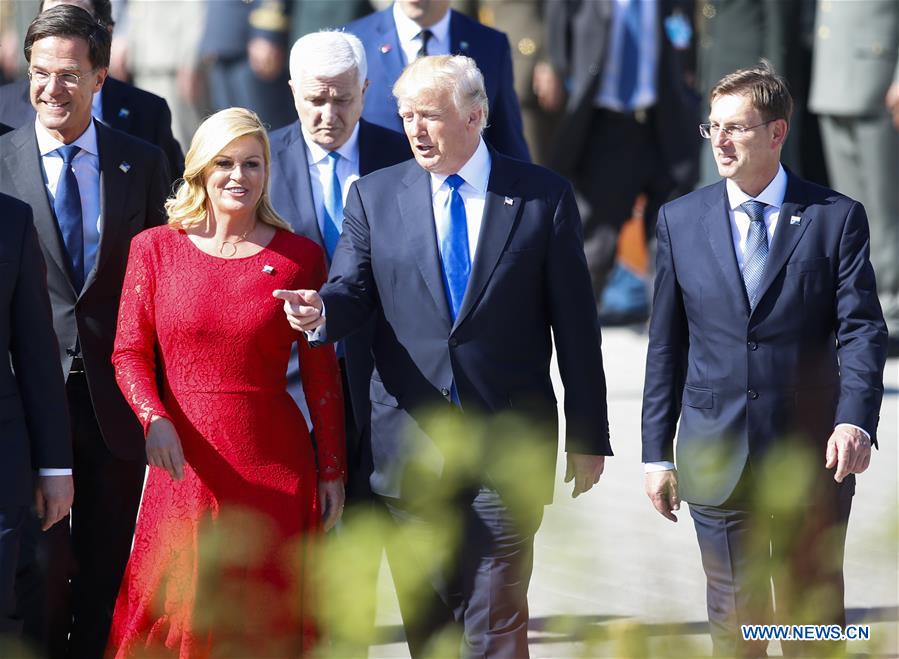 Handover ceremony of new NATO headquarters held during NATO Summit