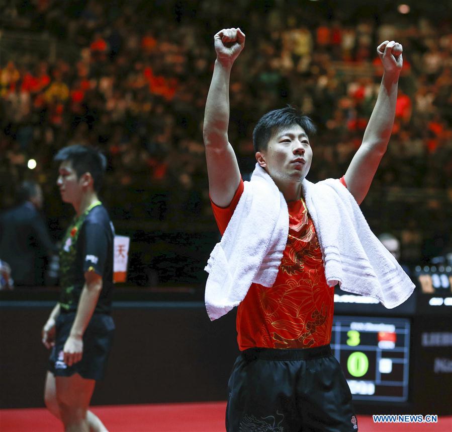 Ma Long retains men's in thrilling final, Ding Ning lands first doubles trophy