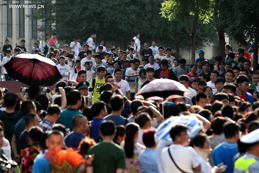 National college entrance exam ends in some parts of China