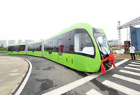 World's first driverless rail transit system unveiled in Hunan