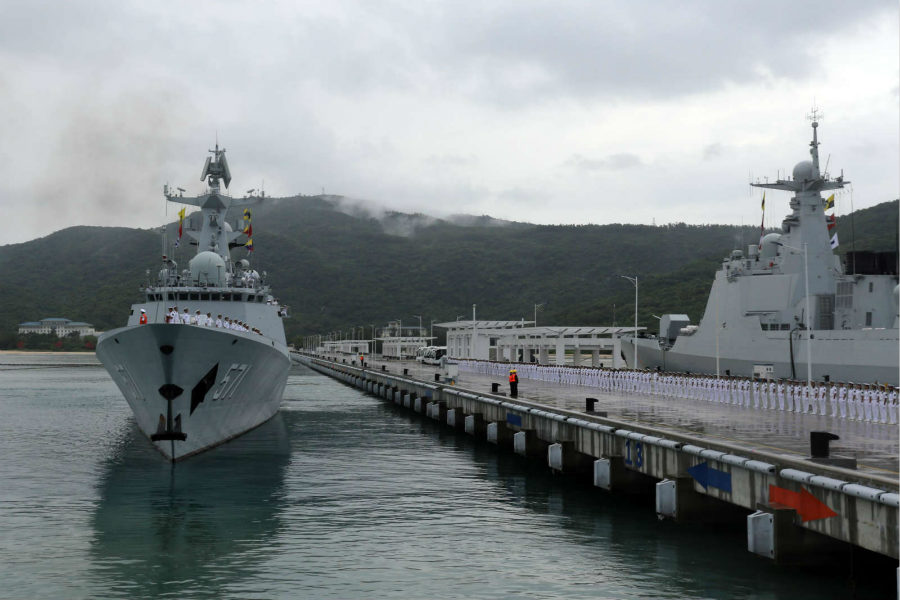 Chinese naval fleet sails for joint military drill with Russia