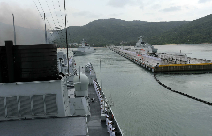 Chinese naval fleet sails for joint military drill with Russia