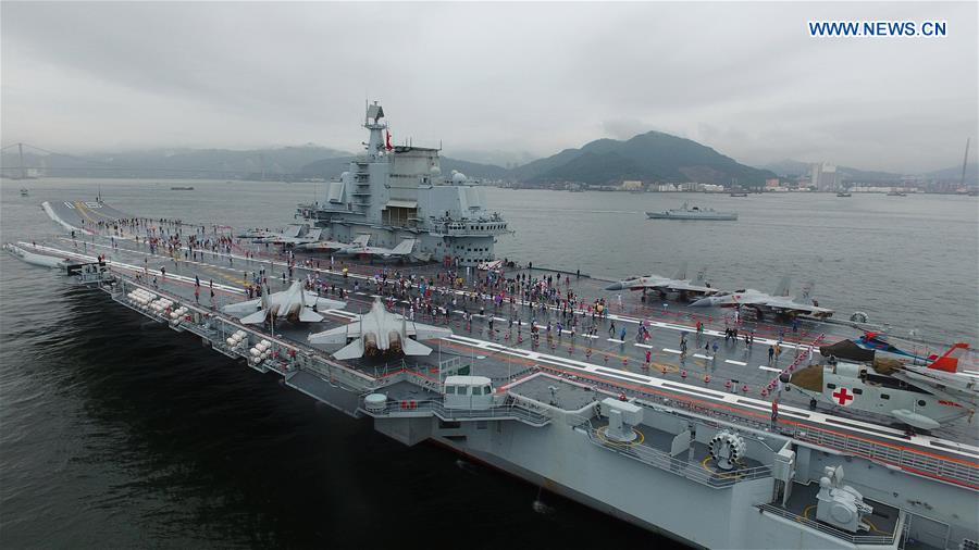 Chinese aircraft carrier formation opens for public to visit