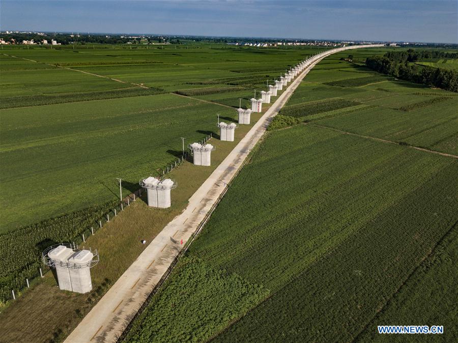 China's Zhengzhou-Wanzhou high-speed railway under construction