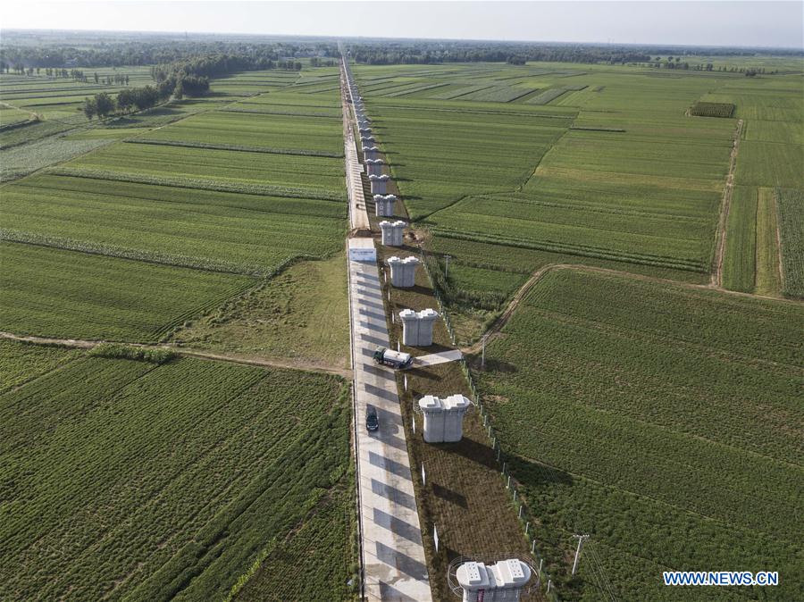 China's Zhengzhou-Wanzhou high-speed railway under construction