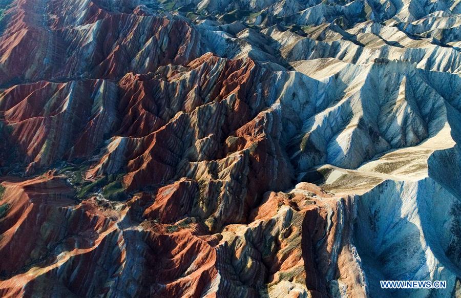 Amazing scenery of Danxia National Geological Park in China's Gansu