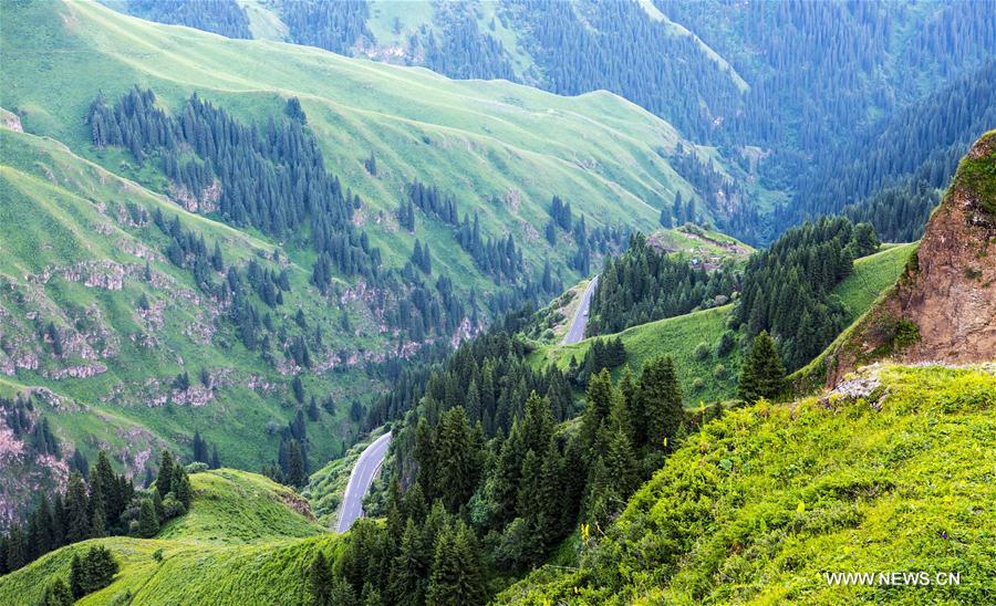 In pics: Xinjiang's most beautiful highway