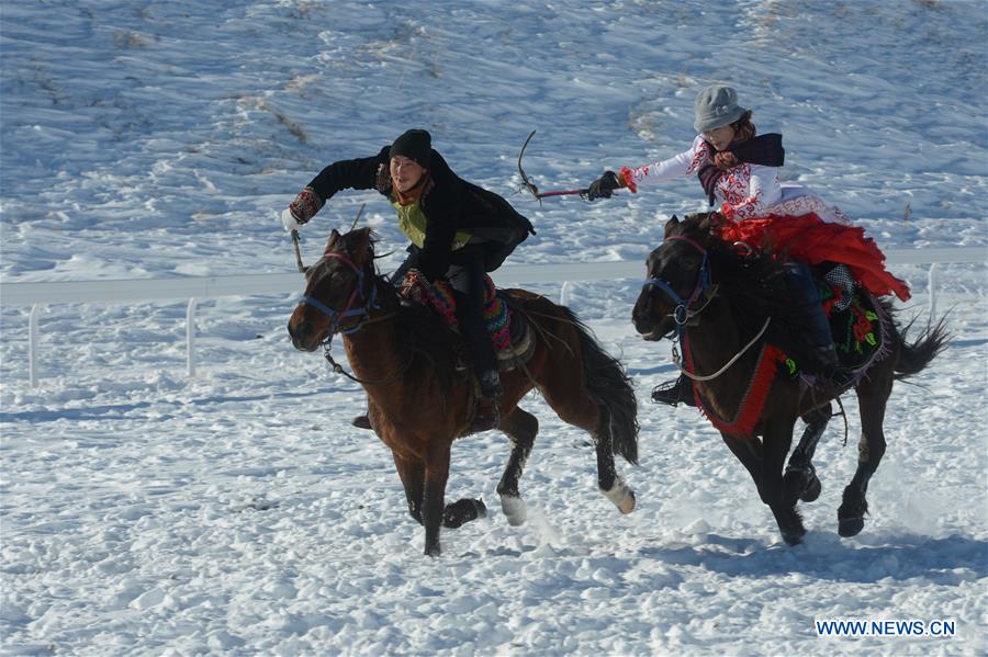 Ice-snow tourism and culture festival held in China's Xinjiang