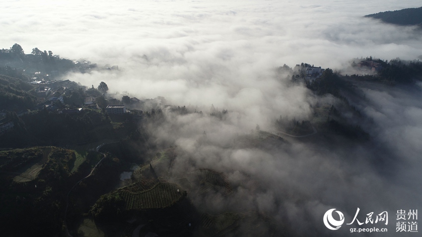 Beautiful sea of clouds in Guizhou