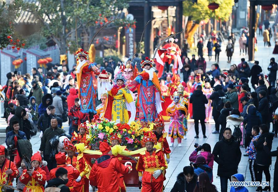 Shehuo celebration held for new year in Tai'erzhuang, China's Shandong