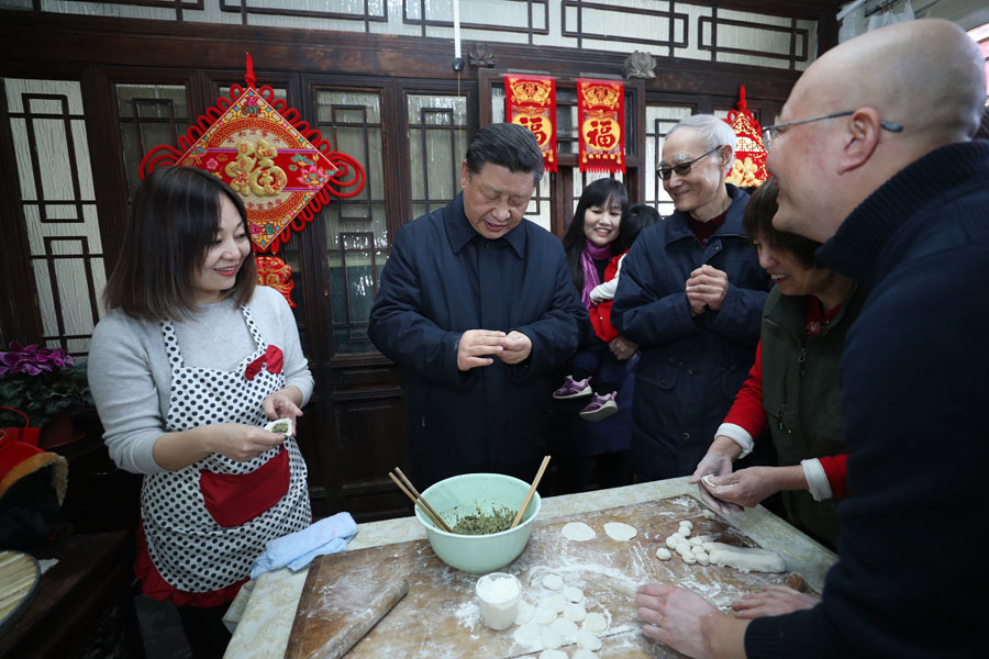 Xi sends Spring Festival greetings in Beijing inspection tour